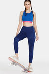 Zelocity Quick Dry Gym Leggings - Blue Depth — thumbnail 4